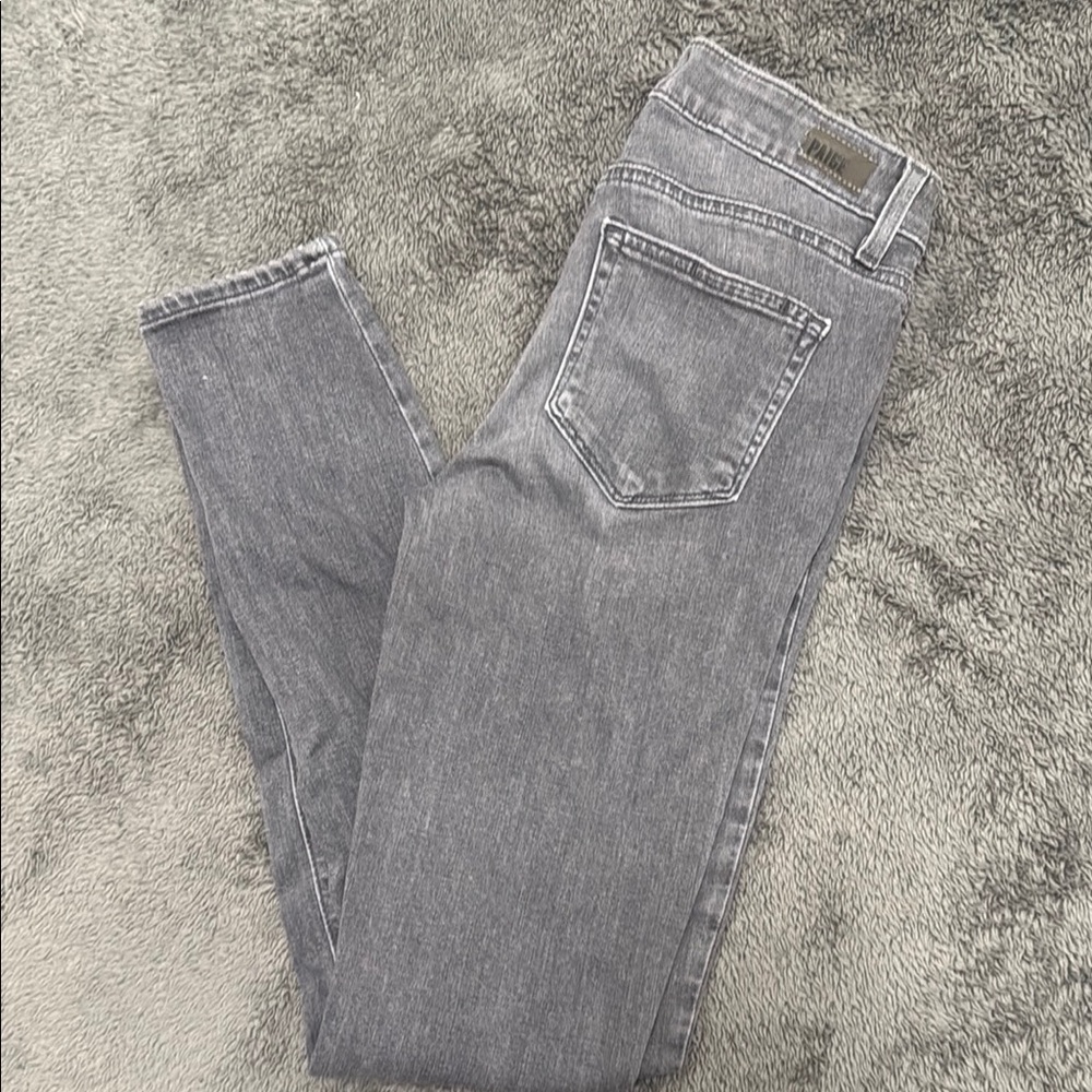 PAIGE Gray Skinny Jeans